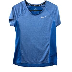 NIKE Dri-Fit Dry Miler Women’s Crew Neck Running Top – Blue – Size M
